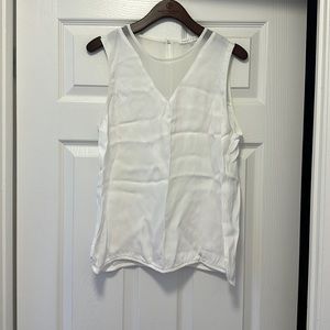 Violet & Claire white tank